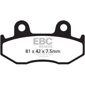 R シリーズ Heavy Duty シンタリング ブレーキパッド フロント左側用 EBC Brakes (イービーシーブレーキ)