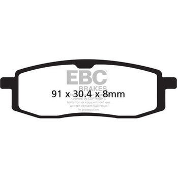 R シリーズ Heavy Duty シンタリング ブレーキパッド フロント左側用 EBC Brakes (イービーシーブレーキ)