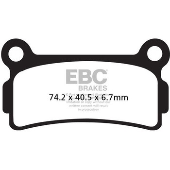 R シリーズ Heavy Duty シンタリング ブレーキパッド リア左側用 EBC Brakes (イービーシーブレーキ)