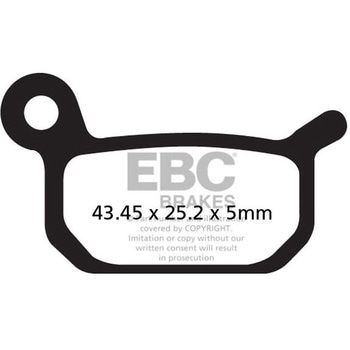 R シリーズ Heavy Duty シンタリング ブレーキパッド フロント左側用 EBC Brakes (イービーシーブレーキ)