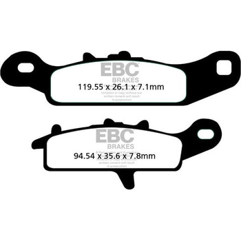 R シリーズ Heavy Duty シンタリング ブレーキパッド フロント左側用 EBC Brakes (イービーシーブレーキ)