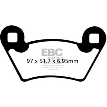 R シリーズ Heavy Duty シンタリング ブレーキパッド リア左側用 EBC Brakes (イービーシーブレーキ)