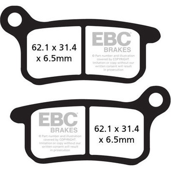 R シリーズ Heavy Duty シンタリング ブレーキパッド フロント左側用 EBC Brakes (イービーシーブレーキ)