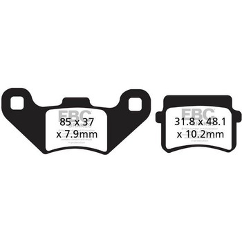 R シリーズ Heavy Duty シンタリング ブレーキパッド フロント左側用 EBC Brakes (イービーシーブレーキ)