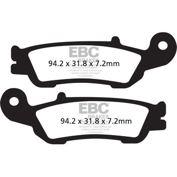 R シリーズ Heavy Duty シンタリング ブレーキパッド フロント左側用 EBC Brakes (イービーシーブレーキ)