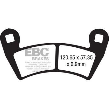 R シリーズ Heavy Duty シンタリング ブレーキパッド フロント左側用 EBC Brakes (イービーシーブレーキ)