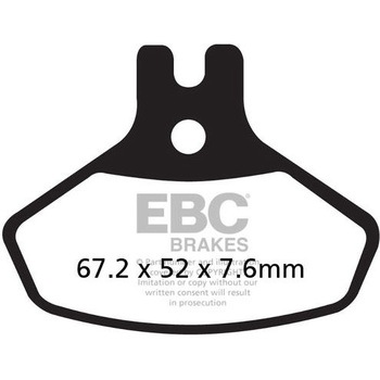 R シリーズ Heavy Duty シンタリング ブレーキパッド フロント左側用 EBC Brakes (イービーシーブレーキ)