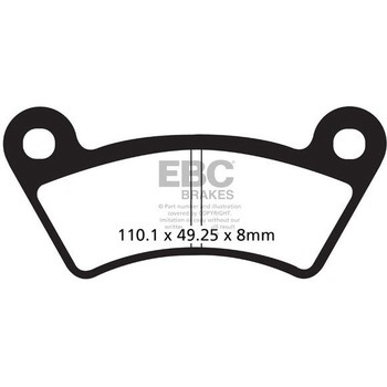 R シリーズ Heavy Duty シンタリング ブレーキパッド フロント左側用 EBC Brakes (イービーシーブレーキ)