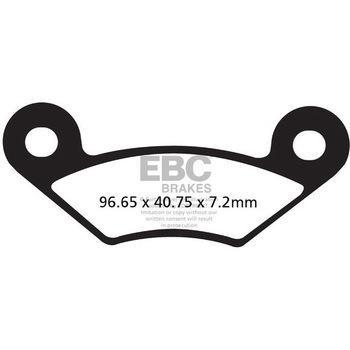 R シリーズ Heavy Duty シンタリング ブレーキパッド フロント左側用 EBC Brakes (イービーシーブレーキ)