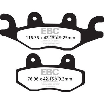 R シリーズ Heavy Duty シンタリング ブレーキパッド フロント左側用 EBC Brakes (イービーシーブレーキ)