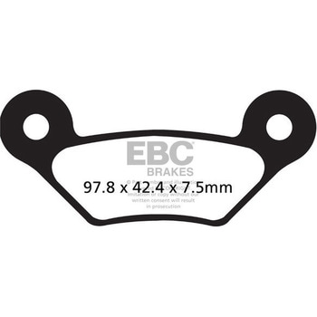 R シリーズ Heavy Duty シンタリング ブレーキパッド フロント左側用 EBC Brakes (イービーシーブレーキ)