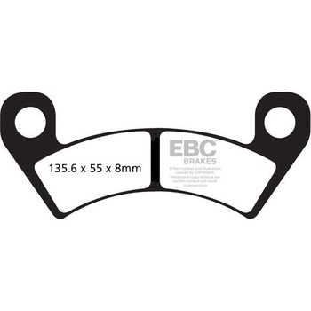 R シリーズ Heavy Duty シンタリング ブレーキパッド フロント左側用 EBC Brakes (イービーシーブレーキ)