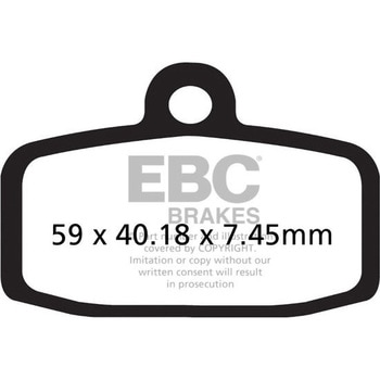 R シリーズ Heavy Duty シンタリング ブレーキパッド フロント左側用 EBC Brakes (イービーシーブレーキ)