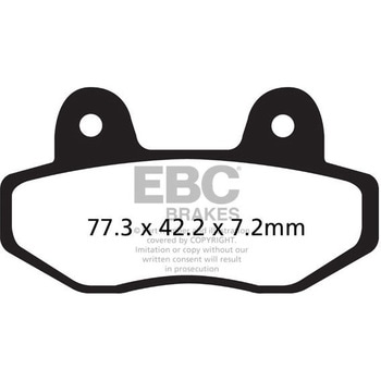 R シリーズ Heavy Duty シンタリング ブレーキパッド フロント左側用 EBC Brakes (イービーシーブレーキ)