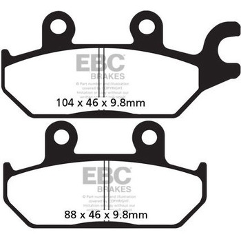 R シリーズ Heavy Duty シンタリング ブレーキパッド フロント左側用 EBC Brakes (イービーシーブレーキ)