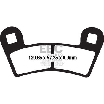 R シリーズ Heavy Duty シンタリング ブレーキパッド フロント左側用 EBC Brakes (イービーシーブレーキ)