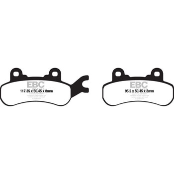 R シリーズ Heavy Duty シンタリング ブレーキパッド フロント左側用 EBC Brakes (イービーシーブレーキ)