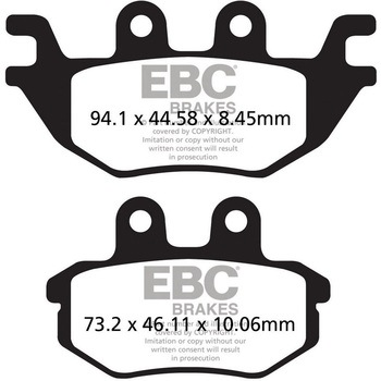 R シリーズ Heavy Duty シンタリング ブレーキパッド リア左側用 EBC Brakes (イービーシーブレーキ)