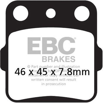 MXS オフロード Raceシンタリング パッド フロント左側用 EBC Brakes (イービーシーブレーキ)