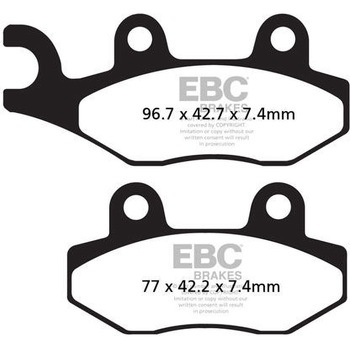 MXS オフロード Raceシンタリング パッド フロント左側用 EBC Brakes (イービーシーブレーキ)