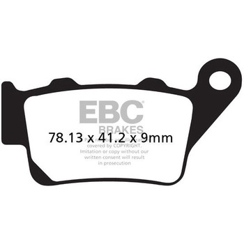 MXS オフロード Raceシンタリング パッド リア右側用 EBC Brakes (イービーシーブレーキ)
