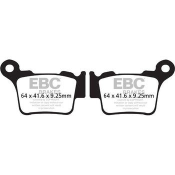 MXS オフロード Raceシンタリング パッド リア右側用 EBC Brakes (イービーシーブレーキ)