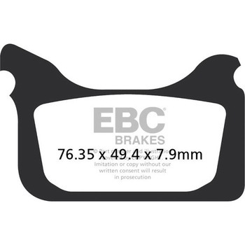 MXS オフロード Raceシンタリング パッド フロント左側用 EBC Brakes (イービーシーブレーキ)