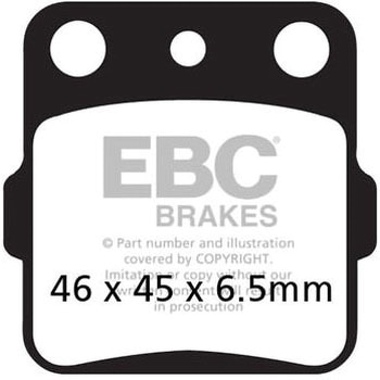 カーボン TT パッド Enduro/MX バイク リア右側用 EBC Brakes (イービーシーブレーキ)