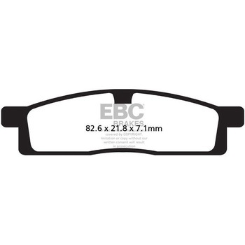 FA119TT �J�[�{�� TT �p�b�h Enduro/MX �o�C�N �t�����g�����p EBC Brakes (�C�[�r�[�V�[�u���[�L) 43851975