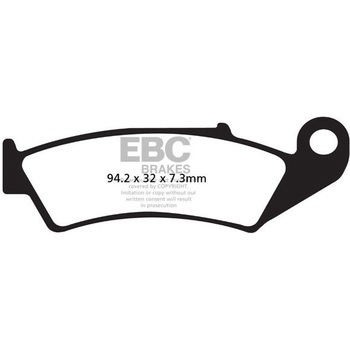 FA125TT �J�[�{�� TT �p�b�h Enduro/MX �o�C�N �t�����g�����p EBC Brakes (�C�[�r�[�V�[�u���[�L) 43851984