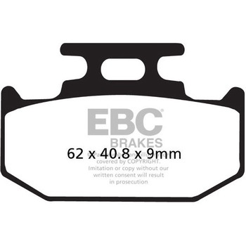 カーボン TT パッド Enduro/MX バイク リア右側用 EBC Brakes (イービーシーブレーキ)