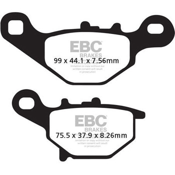 FA230TT �J�[�{�� TT �p�b�h Enduro/MX �o�C�N �t�����g�����p EBC Brakes (�C�[�r�[�V�[�u���[�L) 43852149