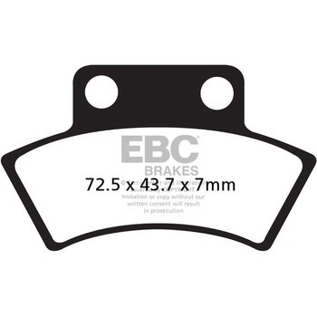 カーボン TT パッド Enduro/MX バイク リア左側用 EBC Brakes (イービーシーブレーキ)