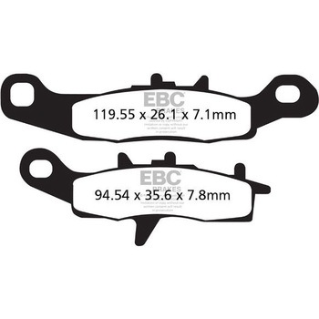 FA258TT �J�[�{�� TT �p�b�h Enduro/MX �o�C�N �t�����g�����p EBC Brakes (�C�[�r�[�V�[�u���[�L) 43852176