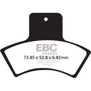 カーボン TT パッド Enduro/MX バイク リア左側用 EBC Brakes (イービーシーブレーキ)