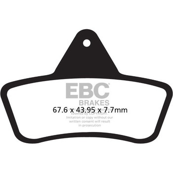 FA271TT �J�[�{�� TT �p�b�h Enduro/MX �o�C�N �t�����g�����p EBC Brakes (�C�[�r�[�V�[�u���[�L) 43852194