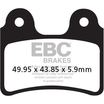 FA303TT �J�[�{�� TT �p�b�h Enduro/MX �o�C�N �t�����g�����p EBC Brakes (�C�[�r�[�V�[�u���[�L) 43852228