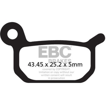 FA325TT �J�[�{�� TT �p�b�h Enduro/MX �o�C�N �t�����g�����p EBC Brakes (�C�[�r�[�V�[�u���[�L) 43852280