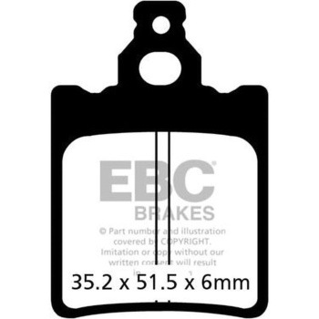 カーボン TT パッド Enduro/MX バイク リア右側用 EBC Brakes (イービーシーブレーキ)