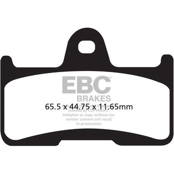 カーボン TT パッド Enduro/MX バイク リア左側用 EBC Brakes (イービーシーブレーキ)