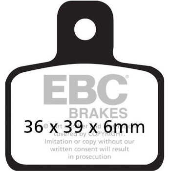 FA351TT �J�[�{�� TT �p�b�h Enduro/MX �o�C�N �t�����g�����p EBC Brakes (�C�[�r�[�V�[�u���[�L) 43852325