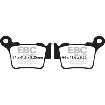 カーボン TT パッド Enduro/MX バイク リア右側用 EBC Brakes (イービーシーブレーキ)