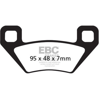 FA395TT �J�[�{�� TT �p�b�h Enduro/MX �o�C�N �t�����g�����p EBC Brakes (�C�[�r�[�V�[�u���[�L) 43852429