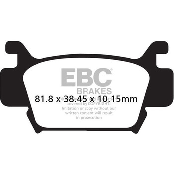 FA410TT �J�[�{�� TT �p�b�h Enduro/MX �o�C�N �t�����g�����p EBC Brakes (�C�[�r�[�V�[�u���[�L) 43852447