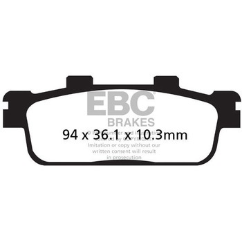 カーボン TT パッド Enduro/MX バイク リア左側用 EBC Brakes (イービーシーブレーキ)