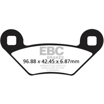 FA475TT �J�[�{�� TT �p�b�h Enduro/MX �o�C�N �t�����g�����p EBC Brakes (�C�[�r�[�V�[�u���[�L) 43852605