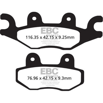 FA484TT �J�[�{�� TT �p�b�h Enduro/MX �o�C�N �t�����g�����p EBC Brakes (�C�[�r�[�V�[�u���[�L) 43852675