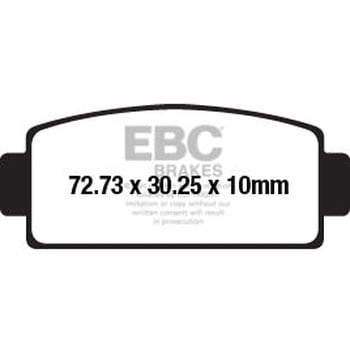 カーボン TT パッド Enduro/MX バイク リア左側用 EBC Brakes (イービーシーブレーキ)
