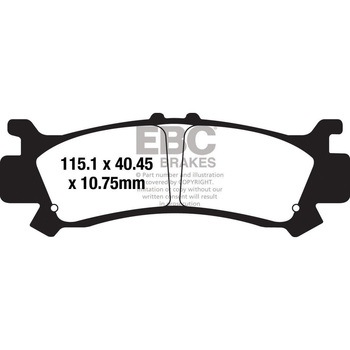 FA702TT J[{ TT pbh Enduro/MX oCN tgEp EBC Brakes (C[r[V[u[L) 43853007
