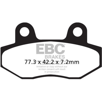 SFA シリーズ スクーター オーガニック パッド フロント左側用 EBC Brakes (イービーシーブレーキ)